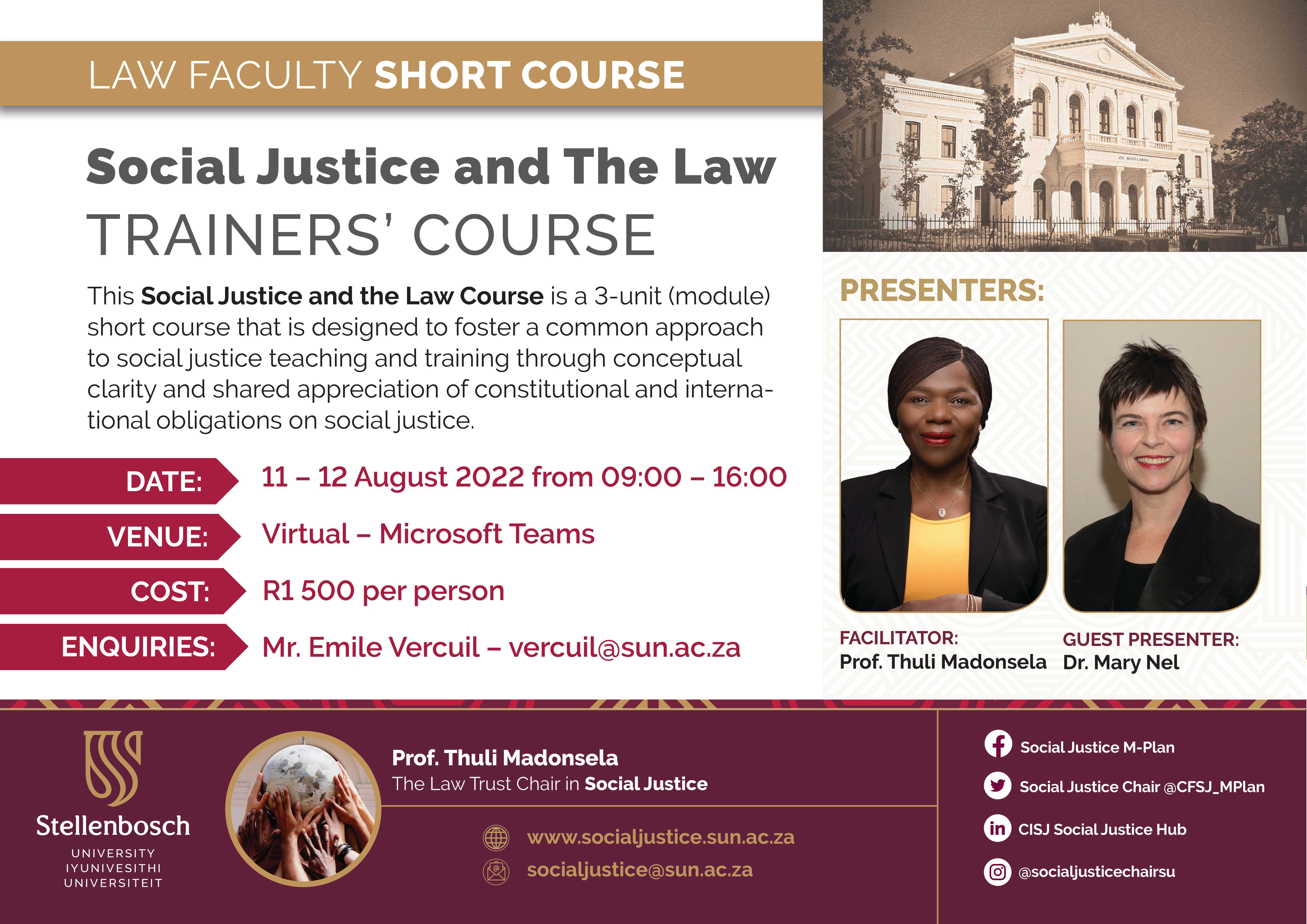 social-justice-and-the-law-trainers-course-centre-for-social-justice