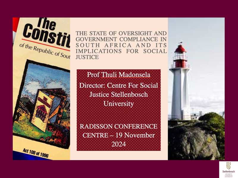 Prof. Madonsela's presentation